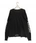 CHROME HEARTS (クロムハーツ) ネックロゴロングスリーブTシャツ ブラック サイズ:L：60000円