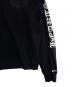 中古・古着 CHROME HEARTS (クロムハーツ) ネックロゴロングスリーブTシャツ ブラック サイズ:L：60000円