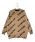 BALENCIAGA（バレンシアガ）の古着「オールオーバーロゴニット」｜ブラウン