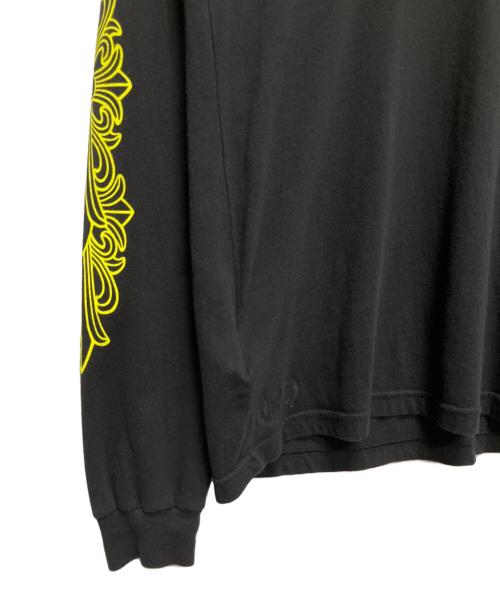 CHROME HEARTS（クロムハーツ）CHROME HEARTS (クロムハーツ) Neon Back Print L/S Tee/ホースシューポケットL/STシャツ ブラック サイズ:Lの古着・服飾アイテム