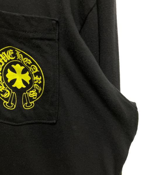 CHROME HEARTS（クロムハーツ）CHROME HEARTS (クロムハーツ) Neon Back Print L/S Tee/ホースシューポケットL/STシャツ ブラック サイズ:Lの古着・服飾アイテム