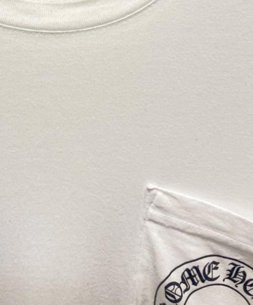 CHROME HEARTS（クロムハーツ）CHROME HEARTS (クロムハーツ) Chrome Hearts Horse Shoe L/S T-Shirt バック ホースシュー フローラルアーム ロングスリーブカットソー ホワイト サイズ:Lの古着・服飾アイテム