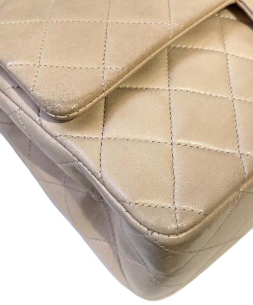 CHANEL（シャネル）CHANEL (シャネル) Wフラップチェーンショルダーバッグ ベージュ サイズ:25の古着・服飾アイテム