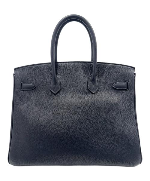 HERMES（エルメス）HERMES (エルメス) バーキン35/シルバー金具/トリヨンクレマンス/□P刻印/ブラック ブラック サイズ:35の古着・服飾アイテム
