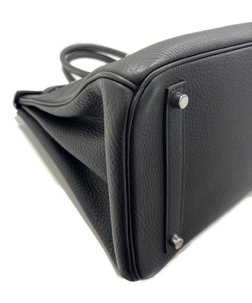 HERMES（エルメス）HERMES (エルメス) バーキン35/シルバー金具/トリヨンクレマンス/□P刻印/ブラック ブラック サイズ:35の古着・服飾アイテム