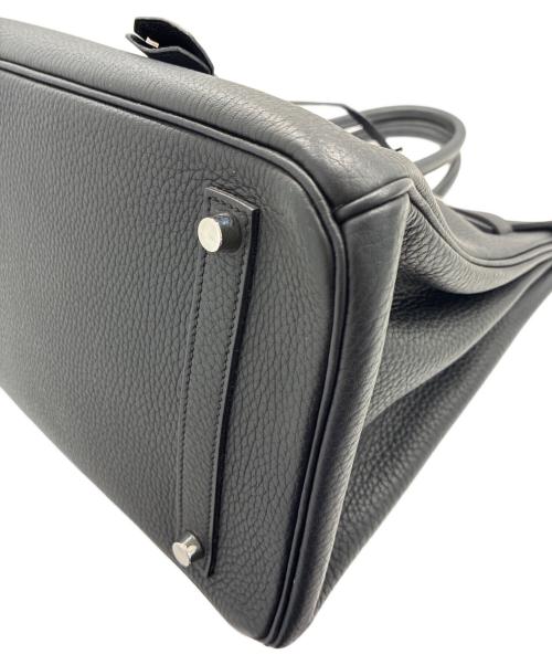 HERMES（エルメス）HERMES (エルメス) バーキン35/シルバー金具/トリヨンクレマンス/□P刻印/ブラック ブラック サイズ:35の古着・服飾アイテム