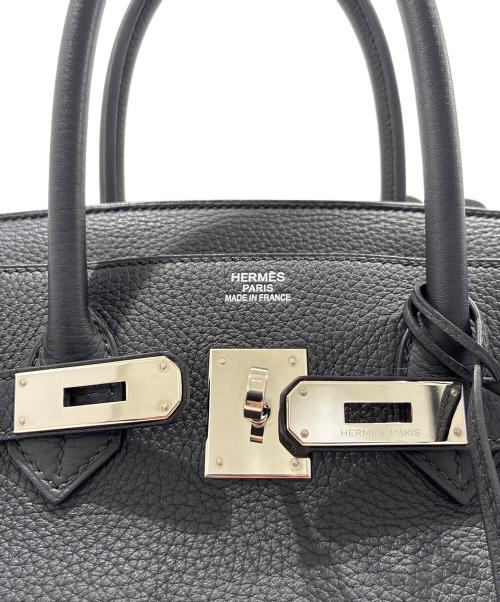 HERMES（エルメス）HERMES (エルメス) バーキン35/シルバー金具/トリヨンクレマンス/□P刻印/ブラック ブラック サイズ:35の古着・服飾アイテム