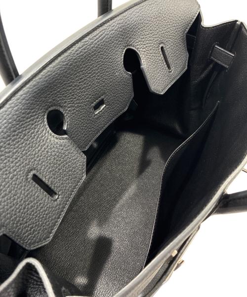 HERMES（エルメス）HERMES (エルメス) バーキン35/シルバー金具/トリヨンクレマンス/□P刻印/ブラック ブラック サイズ:35の古着・服飾アイテム