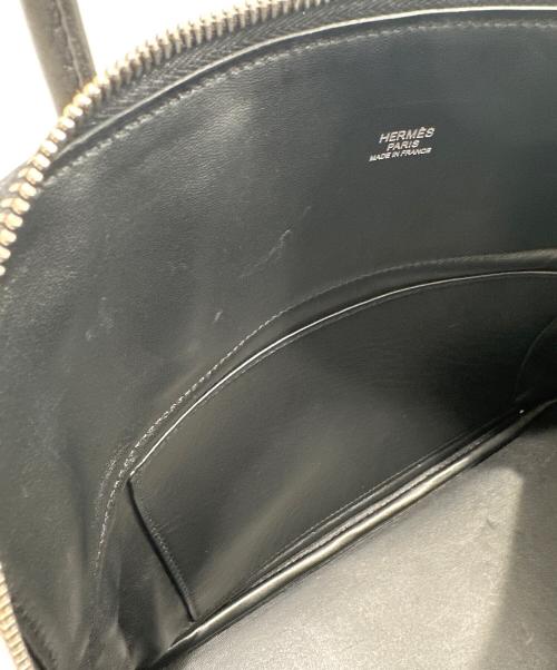 HERMES（エルメス）HERMES (エルメス) ボリード31/シルバー金具/ブラック/□Q刻印 ブラック サイズ:31の古着・服飾アイテム