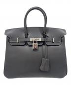 HERMESエルメス）の古着「バーキン25/シルバー金具/ヴォーエプソン/◻︎I刻印/グラファイト」｜グラファイト