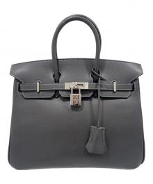HERMES（エルメス）の古着「バーキン25/シルバー金具/ヴォーエプソン/◻︎I刻印/グラファイト」｜グラファイト