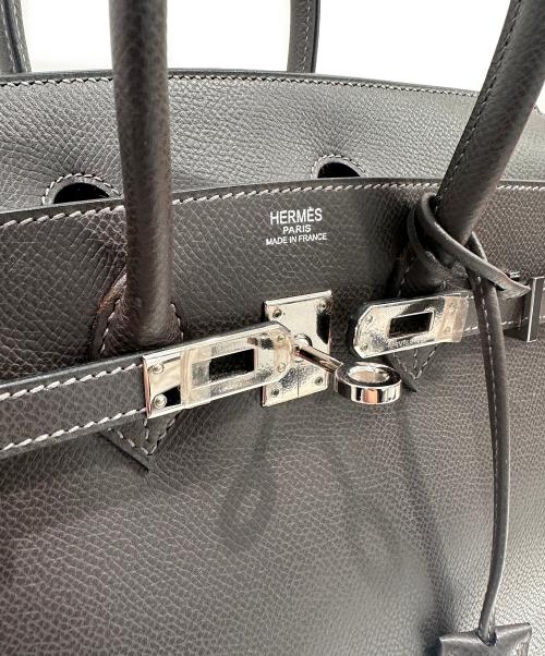 HERMES（エルメス）HERMES (エルメス) バーキン25/シルバー金具/ヴォーエプソン/◻︎I刻印/グラファイト グラファイト サイズ:25の古着・服飾アイテム