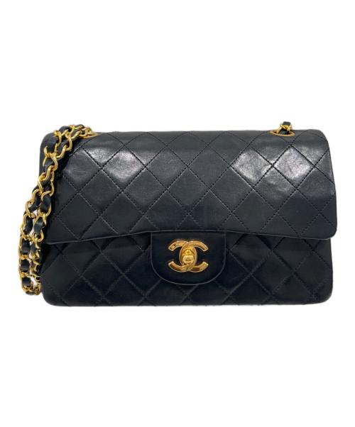 CHANEL（シャネル）CHANEL (シャネル) Classic Matelassé Bag マトラッセ23 Ｗフラップチェーンショルダーバッグ ブラック サイズ:23の古着・服飾アイテム