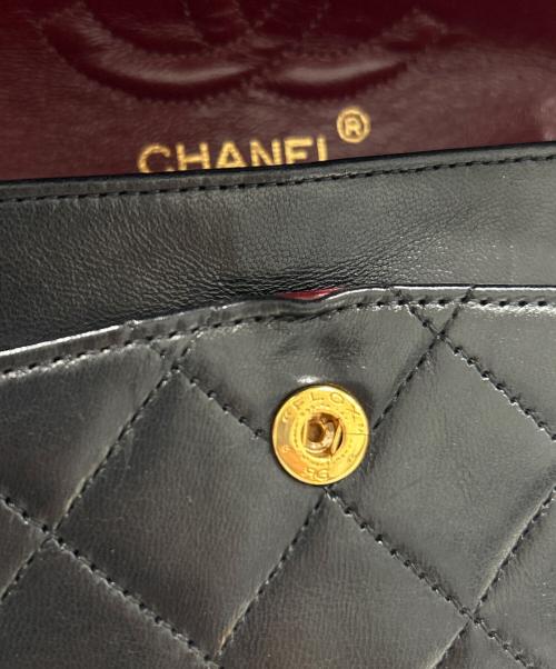CHANEL（シャネル）CHANEL (シャネル) Classic Matelassé Bag マトラッセ23 Ｗフラップチェーンショルダーバッグ ブラック サイズ:23の古着・服飾アイテム