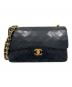 CHANEL（シャネル）の古着「Classic Matelassé Bag マトラッセ23 Ｗフラップチェーンショルダーバッグ」｜ブラック
