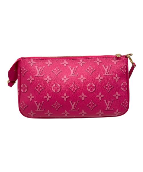 LOUIS VUITTON（ルイ ヴィトン）LOUIS VUITTON (ルイ ヴィトン) マキシポシェット・アクセソワール M46161 ショルダーバッグ フューシャーの古着・服飾アイテム