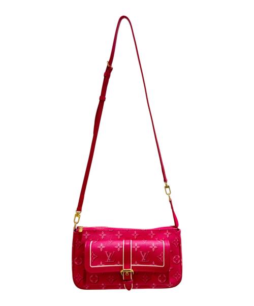 LOUIS VUITTON（ルイ ヴィトン）LOUIS VUITTON (ルイ ヴィトン) マキシポシェット・アクセソワール M46161 ショルダーバッグ フューシャーの古着・服飾アイテム