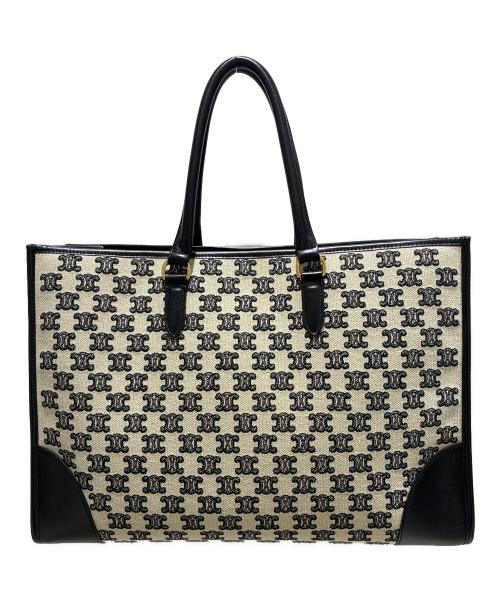 CELINE（セリーヌ）CELINE (セリーヌ) ホリゾンタル カバ トートバッグ ホワイトの古着・服飾アイテム