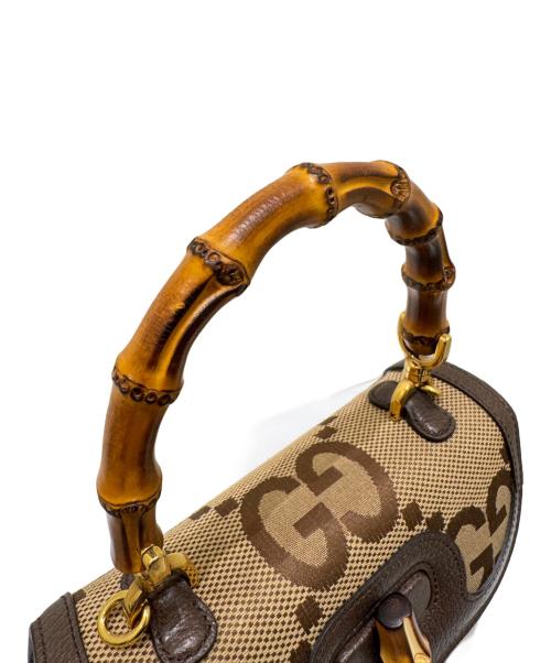 GUCCI（グッチ）GUCCI (グッチ) 〈バンブー 1947〉スモールバッグ ベージュ サイズ:スモールの古着・服飾アイテム
