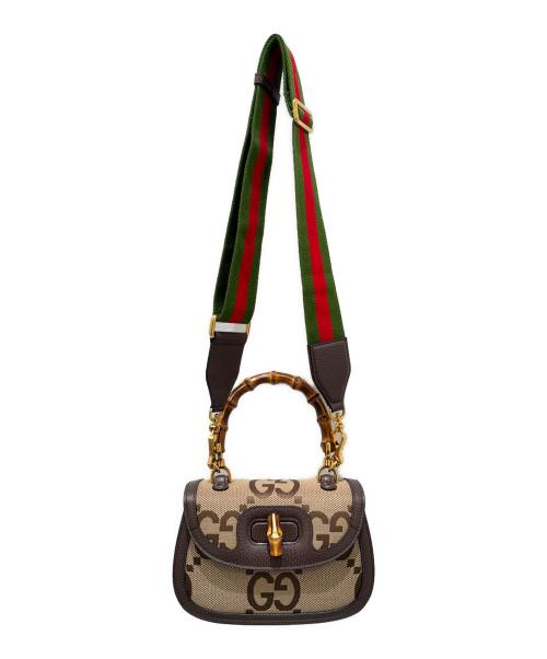 GUCCI（グッチ）GUCCI (グッチ) 〈バンブー 1947〉スモールバッグ ベージュ サイズ:スモールの古着・服飾アイテム