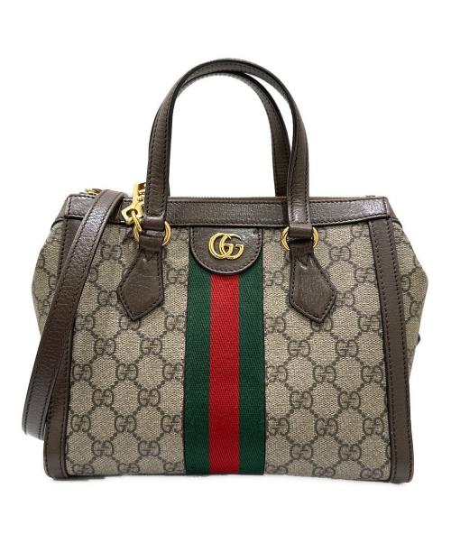 GUCCI（グッチ）GUCCI (グッチ) オフディア スモール トートバッグ ベージュ サイズ:スモールの古着・服飾アイテム