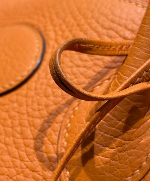 HERMES（エルメス）HERMES (エルメス) ボリード 31/オレンジ/シルバー金具/トリヨンクレマンス/□O刻印:2011年製 オレンジ サイズ:31の古着・服飾アイテム