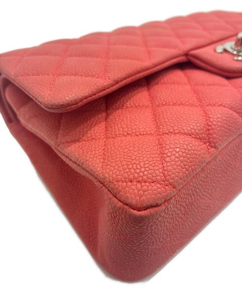 CHANEL（シャネル）CHANEL (シャネル) Wフラップマトラッセ25/キャビアスキン/シルバー金具 ピンク サイズ:25の古着・服飾アイテム