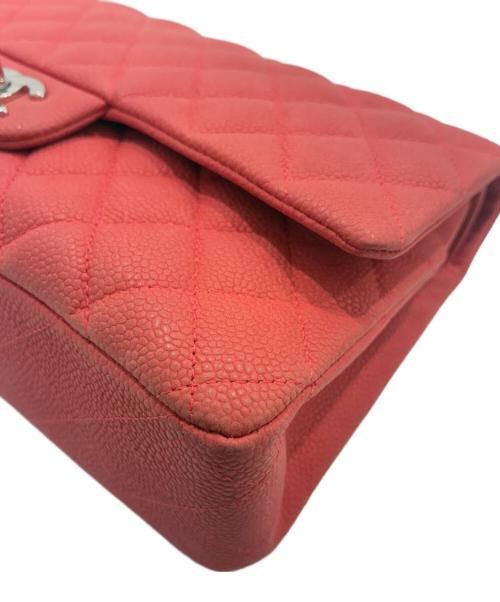 CHANEL（シャネル）CHANEL (シャネル) Wフラップマトラッセ25/キャビアスキン/シルバー金具 ピンク サイズ:25の古着・服飾アイテム