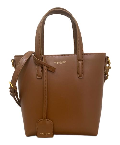 Saint Laurent Paris（サンローランパリ）Saint Laurent Paris (サンローランパリ) ミニトイショッピング ブラウン サイズ:ミニの古着・服飾アイテム