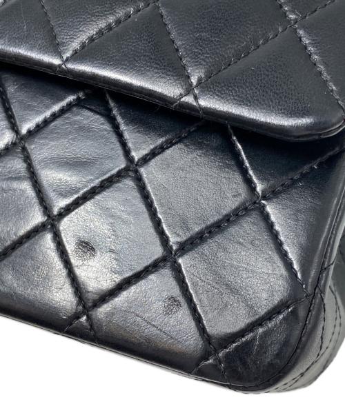CHANEL（シャネル）CHANEL (シャネル) マトラッセ25 Wフラップチェーンショルダーバッグ ブラック サイズ:25の古着・服飾アイテム