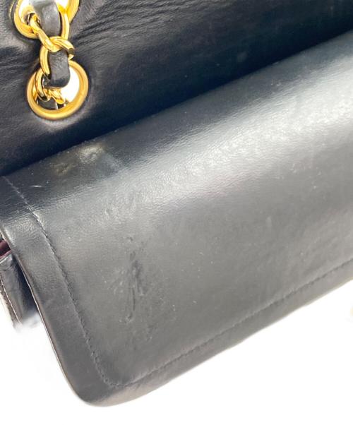 CHANEL（シャネル）CHANEL (シャネル) マトラッセ25 Wフラップチェーンショルダーバッグ ブラック サイズ:25の古着・服飾アイテム