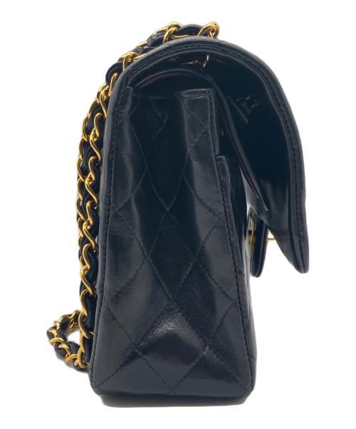 CHANEL（シャネル）CHANEL (シャネル) マトラッセ25 /Wフラップチェーンショルダーバッグ ブラック サイズ:25の古着・服飾アイテム