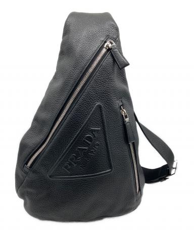 PRADA レアレトロ　ビンテージレザークロスボディバッグ大幅値下げ❣️ 中古・古着通販】PRADA (プラダ) ヴィッテロダイノレザーボディバッグ