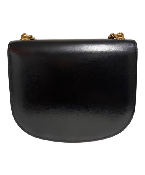 CELINE（セリーヌ）CELINE (セリーヌ) ティーンブザスクレアチェーンショルダーバッグ ブラックの古着・服飾アイテム