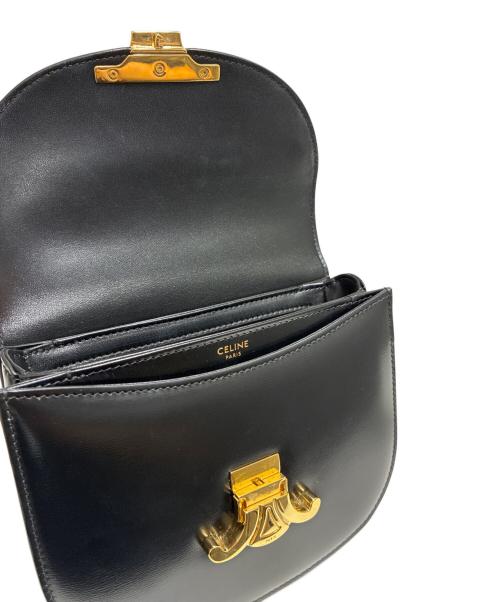 CELINE（セリーヌ）CELINE (セリーヌ) ティーンブザスクレアチェーンショルダーバッグ ブラックの古着・服飾アイテム
