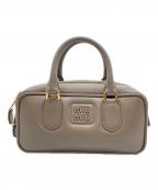 MIU MIUミュウミュウ）の古着「アルカディ レザー バッグ/2wayバッグ」｜グレー