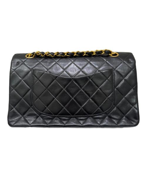 CHANEL（シャネル）CHANEL (シャネル) マトラッセ 25 Wフラップチェーンショルダーバッグ ブラック サイズ:25の古着・服飾アイテム