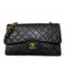 CHANEL（シャネル）の古着「マトラッセ 25 Wフラップチェーンショルダーバッグ」｜ブラック