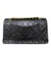CHANEL (シャネル) マトラッセ 25 Wフラップチェーンショルダーバッグ ブラック サイズ:25：600000円