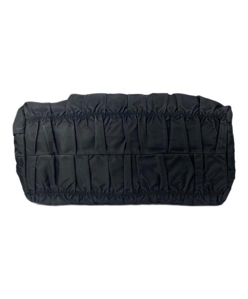 PRADA（プラダ）PRADA (プラダ) ナイロンギャザートートバッグ ブラックの古着・服飾アイテム