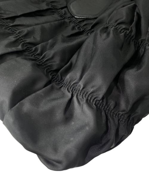 PRADA（プラダ）PRADA (プラダ) ナイロンギャザートートバッグ ブラックの古着・服飾アイテム