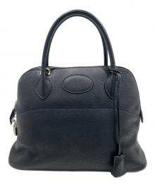 HERMES（エルメス）の古着「ボリード31/ハンドバッグ/２WAYバッグ/ノワール/シルバー金具/トリヨンクレマンス/□M刻印:2009年製」｜ブラック