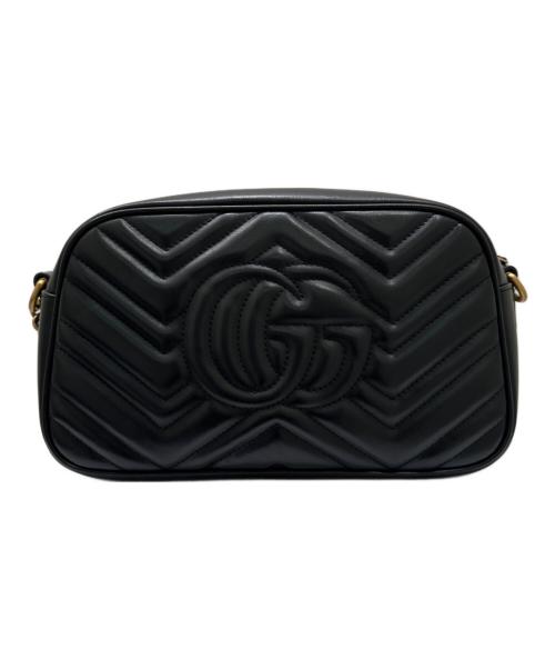 GUCCI（グッチ）GUCCI (グッチ) GGマーモント スモールカメラバッグ ブラック サイズ:スモールの古着・服飾アイテム