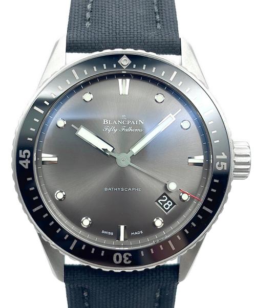 BLANCPAIN（ブランパン）BLANCPAIN (ブランパン) Bathyscaphe Fifty Fathoms バチスカーフ フィフティファゾムス Ref:5000-1110-NABA 黒文字盤 黒文字盤 サイズ:43mm/13～17㎝の古着・服飾アイテム