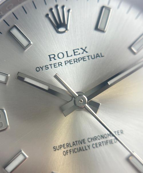ROLEX（ロレックス）ROLEX (ロレックス) Oyster Perpetual オイスターパーペチュアル Ref:114200 シルバー文字盤 シルバー文字盤 サイズ:34mm/17cmの古着・服飾アイテム