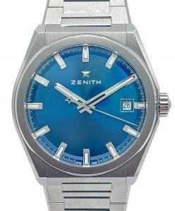 ZENITH（ゼニス）の古着「Defy Classic デファイ クラシック Ref:95.9000.670/51.M9000 青文字盤」