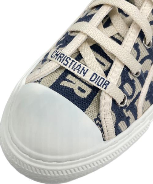 Christian Dior（クリスチャン ディオール）Christian Dior (クリスチャン ディオール) Walk'n'Dior スニーカー/J'ADIOR スニーカー グレー×ネイビー サイズ:38 1/2の古着・服飾アイテム