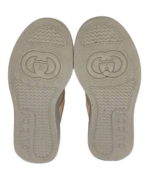 GUCCI（グッチ）GUCCI (グッチ) GGスニーカー ベージュ×ピンク×グレー サイズ:36 1/2の古着・服飾アイテム