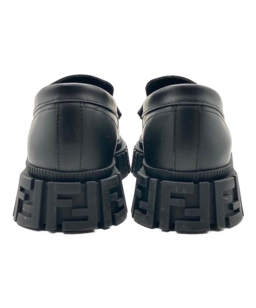 FENDI（フェンディ）FENDI (フェンディ) Zucca Loafers ズッカローファー ブラック サイズ:8の古着・服飾アイテム
