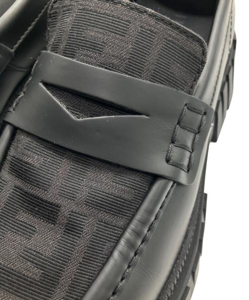 FENDI（フェンディ）FENDI (フェンディ) Zucca Loafers ズッカローファー ブラック サイズ:8の古着・服飾アイテム